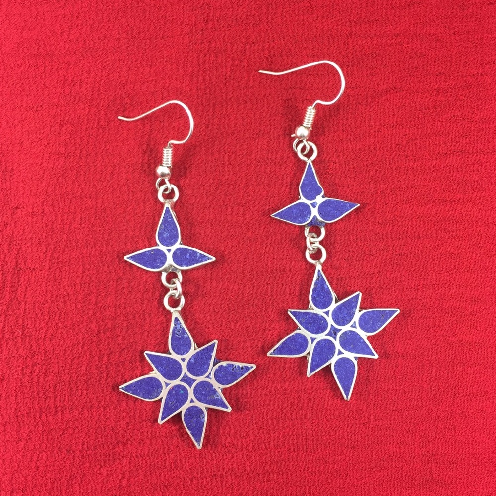 Handcrafted White Metal Earrings